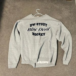 College sweatshirt